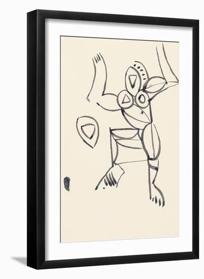 Study for 'Red Stone Dancer', 1914-Henri Gaudier-brzeska-Framed Giclee Print