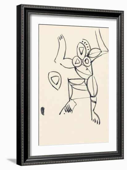 Study for 'Red Stone Dancer', 1914-Henri Gaudier-brzeska-Framed Giclee Print