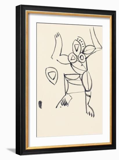 Study for 'Red Stone Dancer', 1914-Henri Gaudier-brzeska-Framed Giclee Print