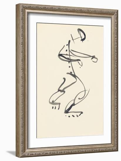 Study for 'Red Stone Dancer', 1914-Henri Gaudier-brzeska-Framed Giclee Print