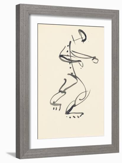 Study for 'Red Stone Dancer', 1914-Henri Gaudier-brzeska-Framed Giclee Print