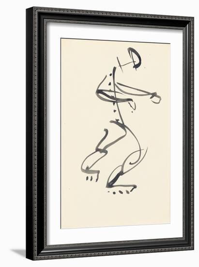 Study for 'Red Stone Dancer', 1914-Henri Gaudier-brzeska-Framed Giclee Print