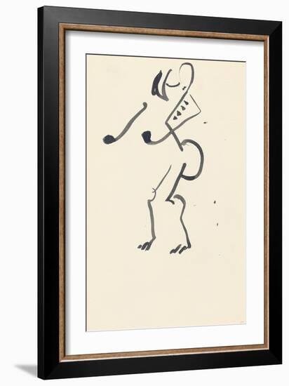 Study for 'Red Stone Dancer', 1914-Henri Gaudier-brzeska-Framed Giclee Print