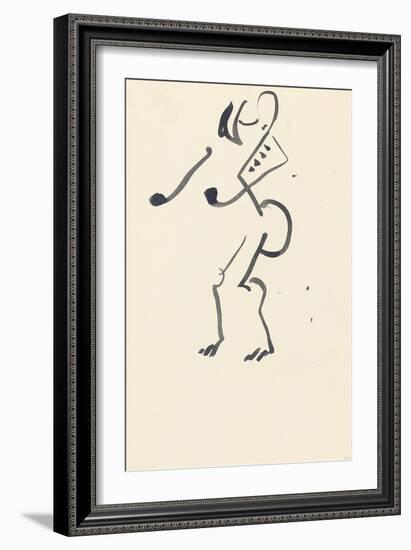 Study for 'Red Stone Dancer', 1914-Henri Gaudier-brzeska-Framed Giclee Print