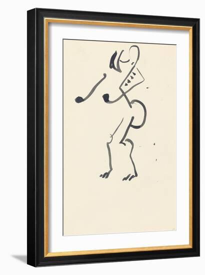 Study for 'Red Stone Dancer', 1914-Henri Gaudier-brzeska-Framed Giclee Print