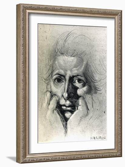 Study for Self-Portrait, by Henry Fuseli (1741-1825). Switzerland, 18th Century-Henry Fuseli-Framed Giclee Print