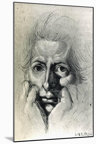 Study for Self-Portrait, by Henry Fuseli (1741-1825). Switzerland, 18th Century-Henry Fuseli-Mounted Giclee Print