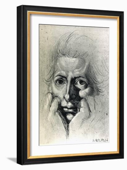 Study for Self-Portrait, by Henry Fuseli (1741-1825). Switzerland, 18th Century-Henry Fuseli-Framed Giclee Print