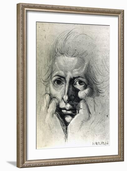 Study for Self-Portrait, by Henry Fuseli (1741-1825). Switzerland, 18th Century-Henry Fuseli-Framed Giclee Print