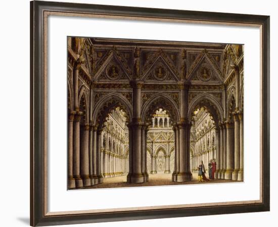 Study for Setting of Opera by Perugian Set Designer Sanguicci, Italy-null-Framed Giclee Print