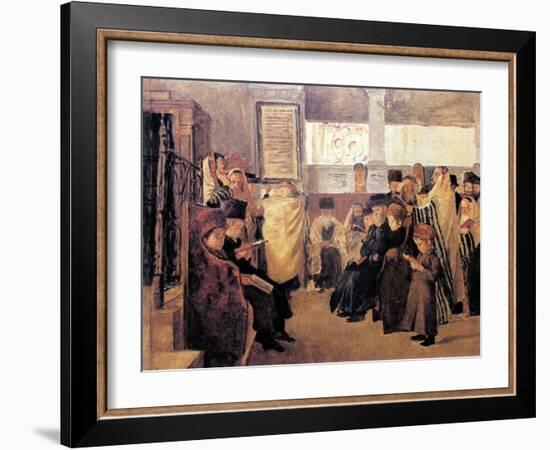 Study for Shma Israel-Isidor Kaufmann-Framed Art Print