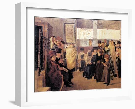 Study for Shma Israel-Isidor Kaufmann-Framed Art Print