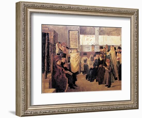 Study for Shma Israel-Isidor Kaufmann-Framed Art Print