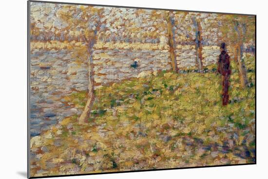 Study for 'Sunday Afternoon on the Island of La Grand Jatte', 1884-85-Georges Seurat-Mounted Giclee Print