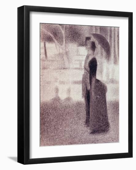 Study For Sunday Afternoon on the Island of La Grande Jatte, c.1884-Georges Seurat-Framed Giclee Print