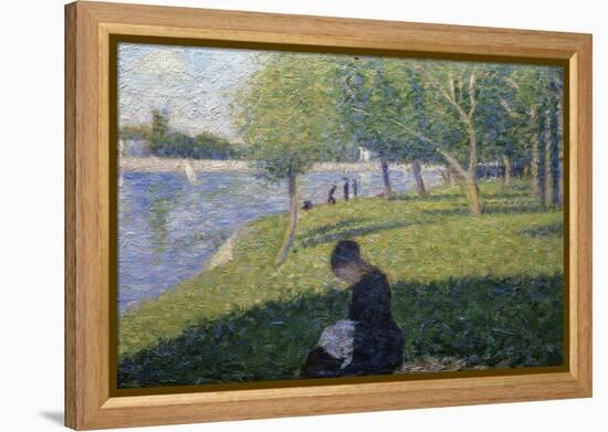 Study for Sunday on la Grande Jatte-Georges Seurat-Framed Premier Image Canvas