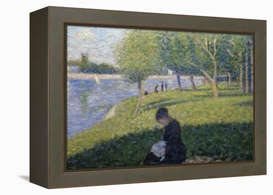 Study for Sunday on la Grande Jatte-Georges Seurat-Framed Premier Image Canvas