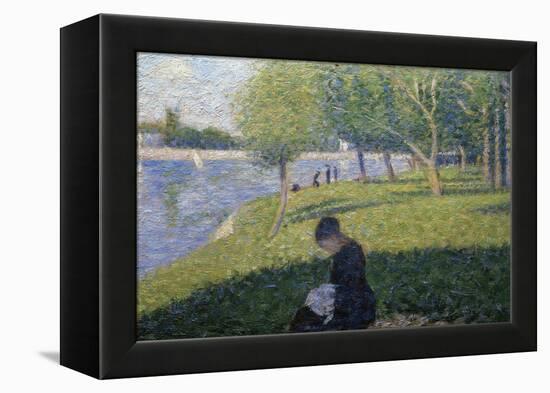 Study for Sunday on la Grande Jatte-Georges Seurat-Framed Premier Image Canvas