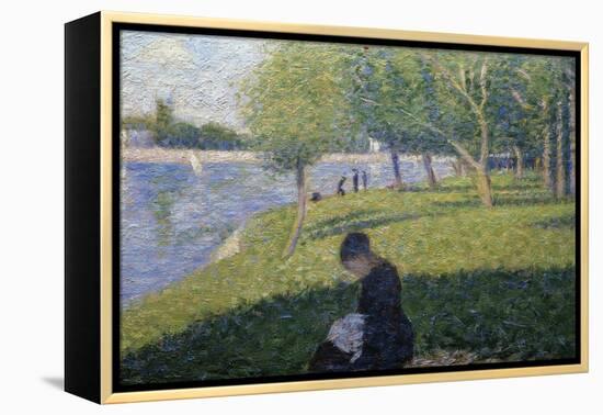 Study for Sunday on la Grande Jatte-Georges Seurat-Framed Premier Image Canvas