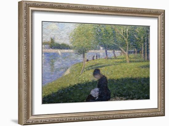 Study for Sunday on la Grande Jatte-Georges Seurat-Framed Giclee Print