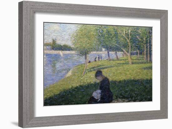 Study for Sunday on la Grande Jatte-Georges Seurat-Framed Giclee Print