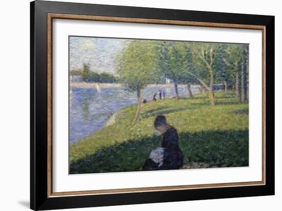 Study for Sunday on la Grande Jatte-Georges Seurat-Framed Giclee Print