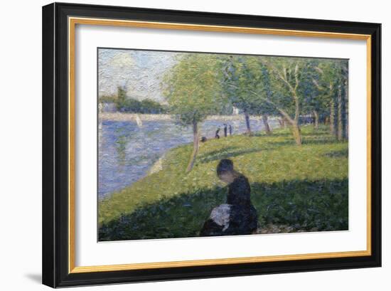 Study for Sunday on la Grande Jatte-Georges Seurat-Framed Giclee Print