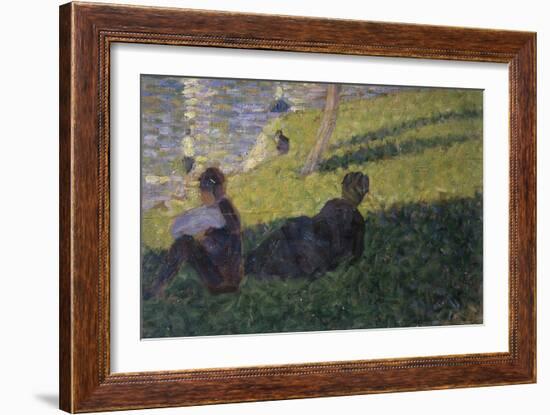 Study for Sunday on la Grande Jattte-Georges Seurat-Framed Giclee Print