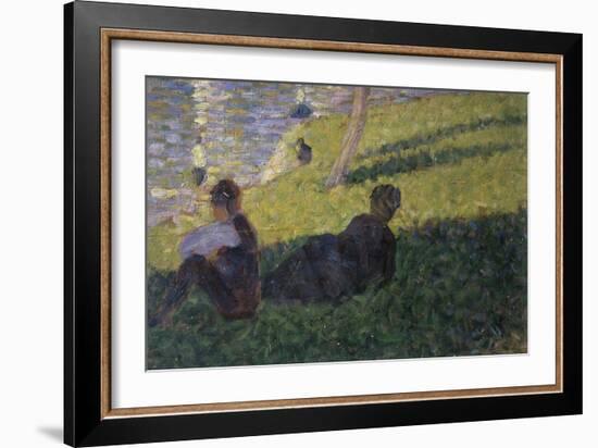 Study for Sunday on la Grande Jattte-Georges Seurat-Framed Giclee Print