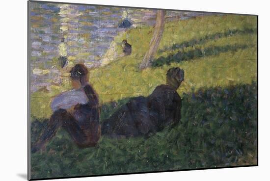 Study for Sunday on la Grande Jattte-Georges Seurat-Mounted Giclee Print