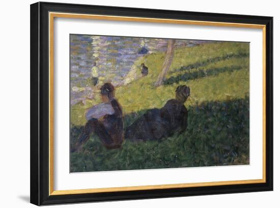 Study for Sunday on la Grande Jattte-Georges Seurat-Framed Giclee Print