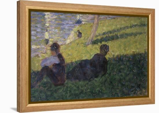 Study for Sunday on la Grande Jattte-Georges Seurat-Framed Premier Image Canvas