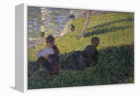 Study for Sunday on la Grande Jattte-Georges Seurat-Framed Premier Image Canvas