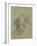 Study for the Ascension: Christ Ascending (Chalk on Paper)-Benjamin West-Framed Giclee Print