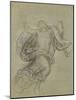 Study for the Ascension: Christ Ascending (Chalk on Paper)-Benjamin West-Mounted Giclee Print