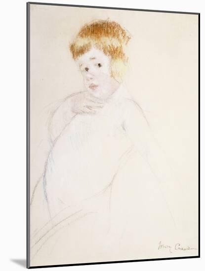Study for the Baby for the Caress, C.1902-Mary Cassatt-Mounted Giclee Print