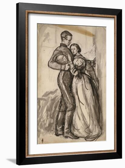 Study for 'The Black Brunswicker', 1859-John Everett Millais-Framed Giclee Print