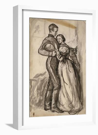 Study for 'The Black Brunswicker', 1859-John Everett Millais-Framed Giclee Print