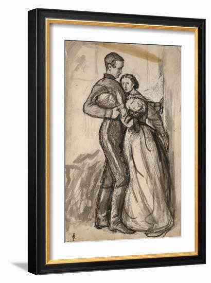 Study for 'The Black Brunswicker', 1859-John Everett Millais-Framed Giclee Print