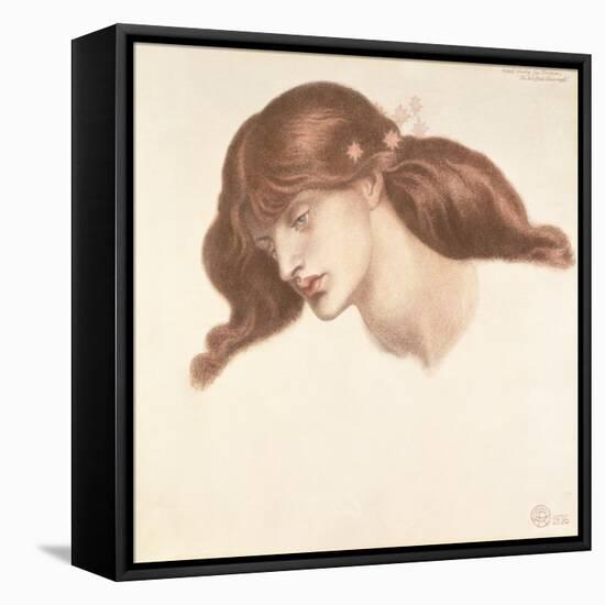 Study for the Blessed Damozel, 1876-Dante Gabriel Rossetti-Framed Premier Image Canvas