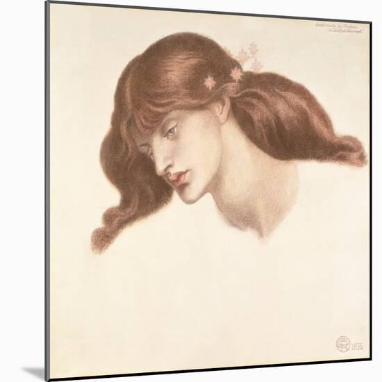 Study for the Blessed Damozel, 1876-Dante Gabriel Rossetti-Mounted Giclee Print