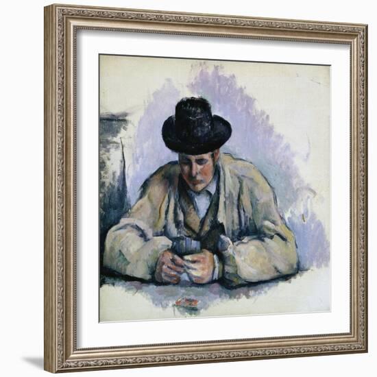 Study for The Cardplayers-Paul Cézanne-Framed Giclee Print