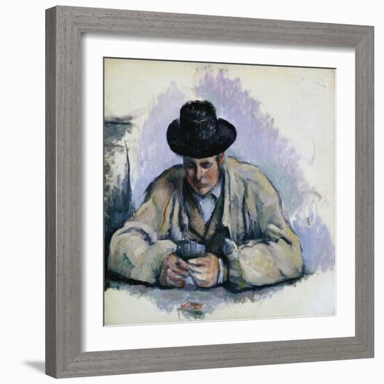 Study for The Cardplayers-Paul Cézanne-Framed Giclee Print