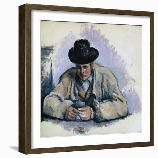 Study for The Cardplayers-Paul Cézanne-Framed Giclee Print