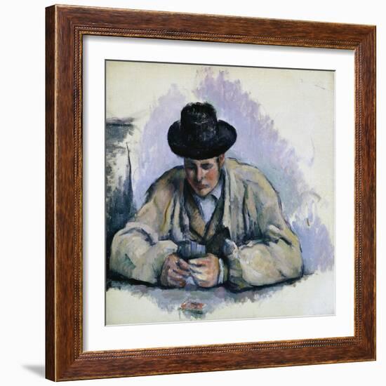 Study for The Cardplayers-Paul Cézanne-Framed Giclee Print