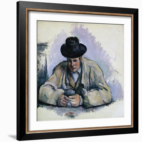 Study for The Cardplayers-Paul Cézanne-Framed Giclee Print