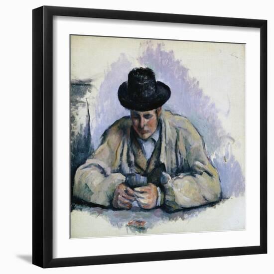 Study for The Cardplayers-Paul Cézanne-Framed Giclee Print