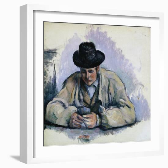 Study for The Cardplayers-Paul Cézanne-Framed Giclee Print