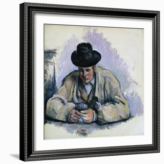 Study for The Cardplayers-Paul Cézanne-Framed Giclee Print