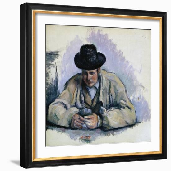 Study for The Cardplayers-Paul Cézanne-Framed Giclee Print